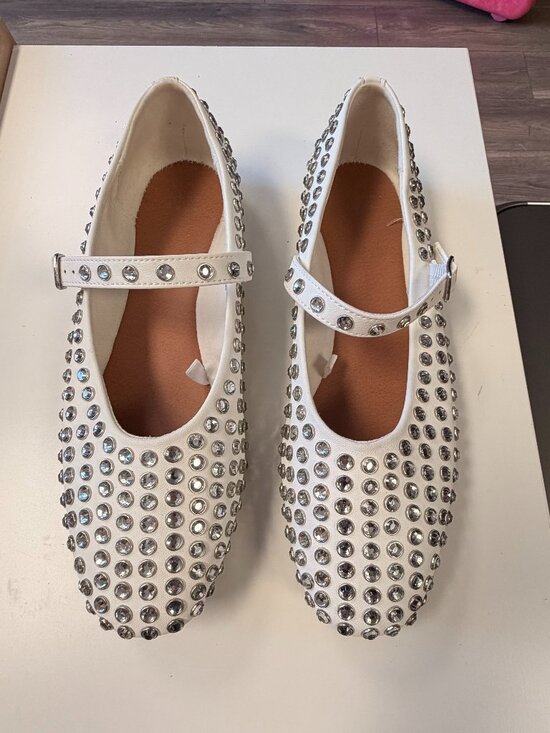 Target Shoes - Target Rhinestone embellished flat mary Janes